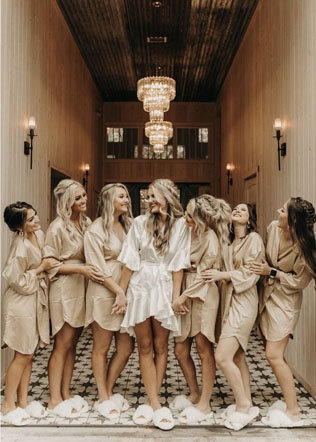 Подборка пижам и халатов для утра невесты с подружками 