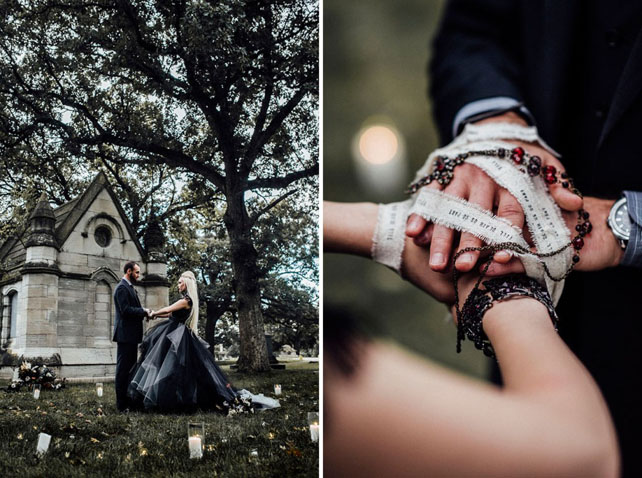 Свадьба в стиле Хэллоуин: когда любовь встречается с мистикой 