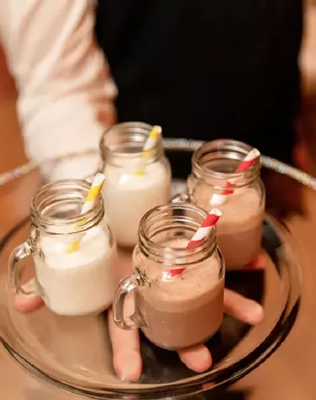 Мини-молочные коктейли