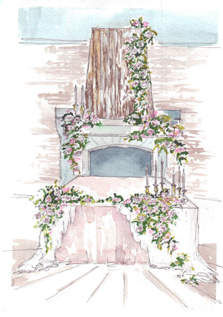 25 эскизов свадебных проектов и их реализация 