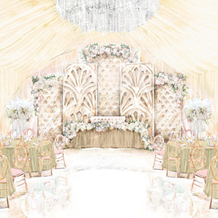 25 эскизов свадебных проектов и их реализация 