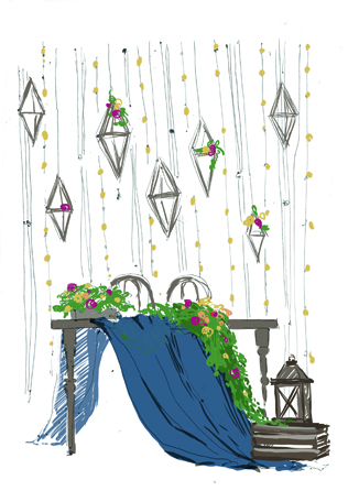 25 эскизов свадебных проектов и их реализация 