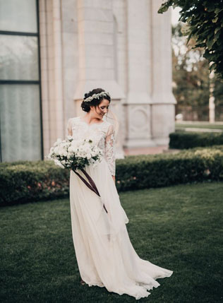 25 свадебных платьев с рукавами три четверти 