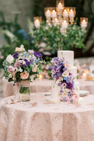 Фиолетовый свадебный торт: 30 идей поразительного оформления 