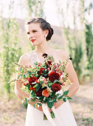 Осенняя невеста: 30 идей для макияжа и прически 