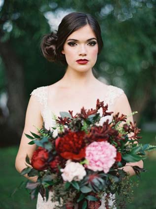 Осенняя невеста: 30 идей для макияжа и прически 