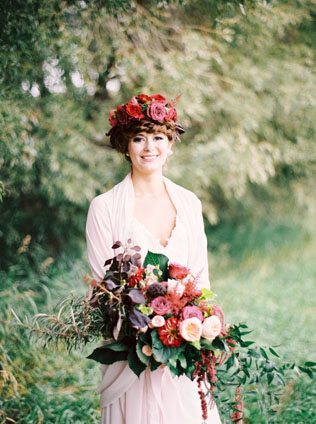 Осенняя невеста: 30 идей для макияжа и прически 