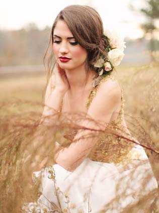 Осенняя невеста: 30 идей для макияжа и прически 