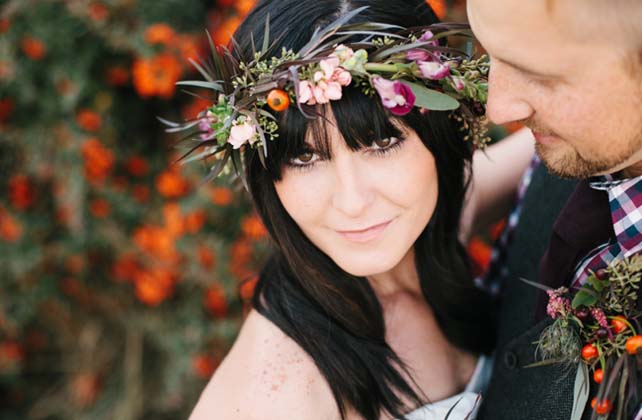 Осенняя невеста: 30 идей для макияжа и прически 