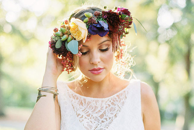 Осенняя невеста: 30 идей для макияжа и прически 