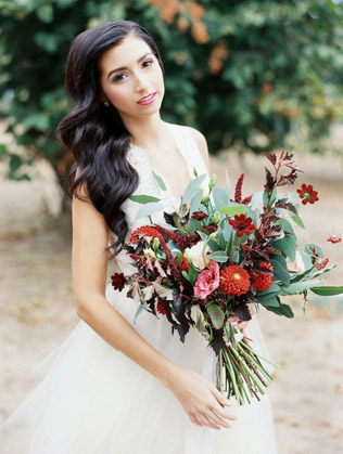 Осенняя невеста: 30 идей для макияжа и прически 