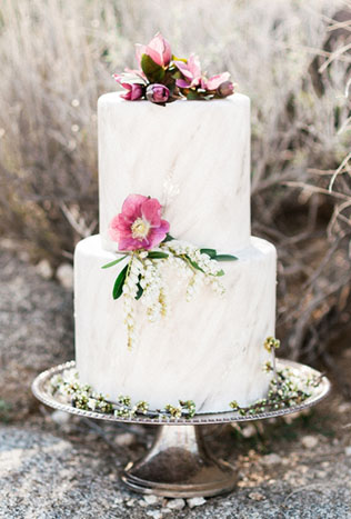 30 «мраморных» свадебных тортов  