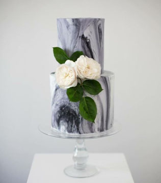 30 «мраморных» свадебных тортов  