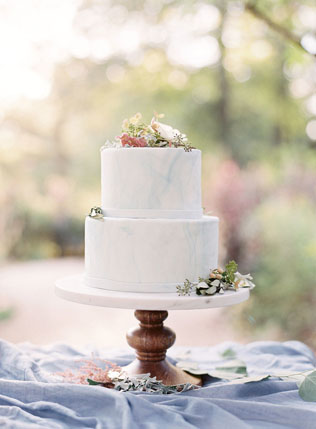 30 «мраморных» свадебных тортов  