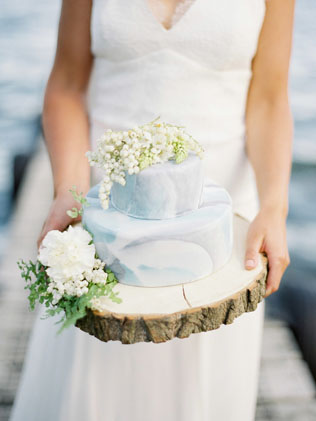 30 «мраморных» свадебных тортов  