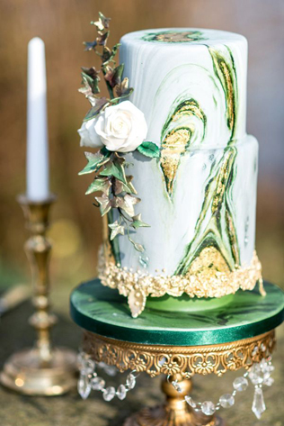 30 «мраморных» свадебных тортов  