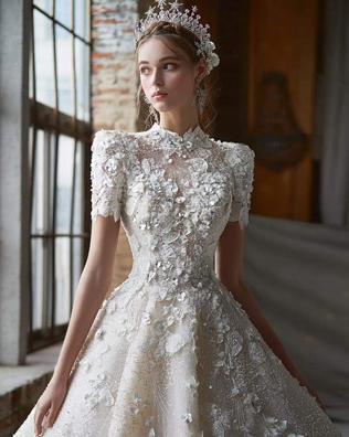 30 свадебных платьев, вдохновленных свадебным образом королевы Шарлотты из «Бриджертонов» 