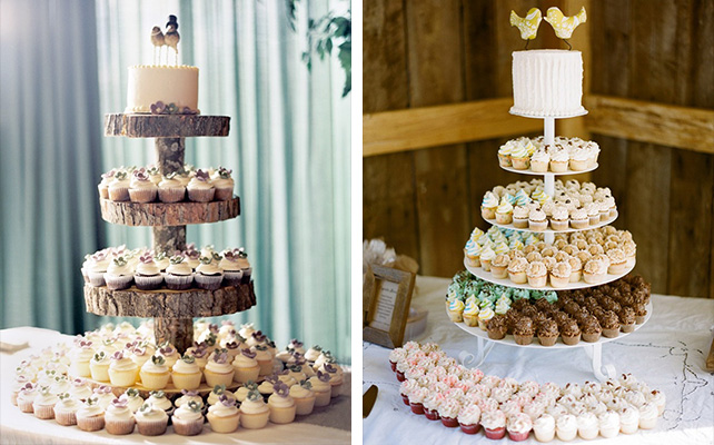 свадебные торты из капкейков