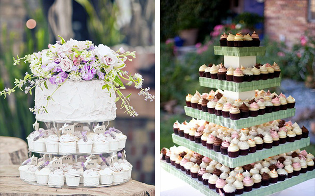 свадебные торты из капкейков