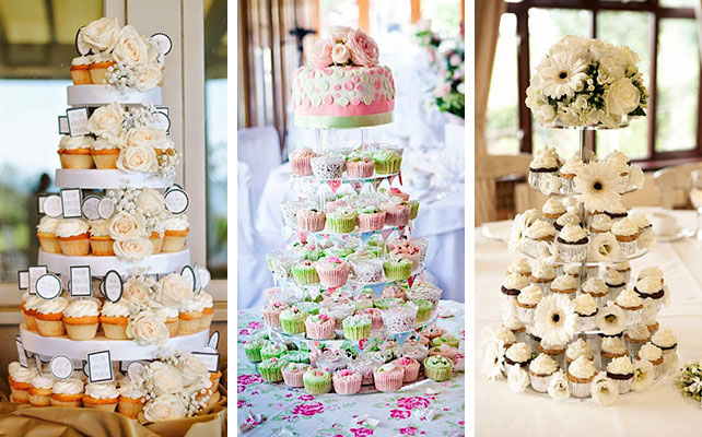свадебные торты из капкейков