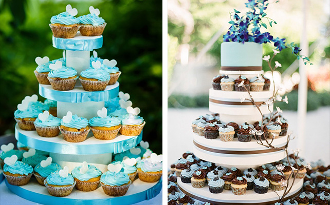 свадебные торты из капкейков