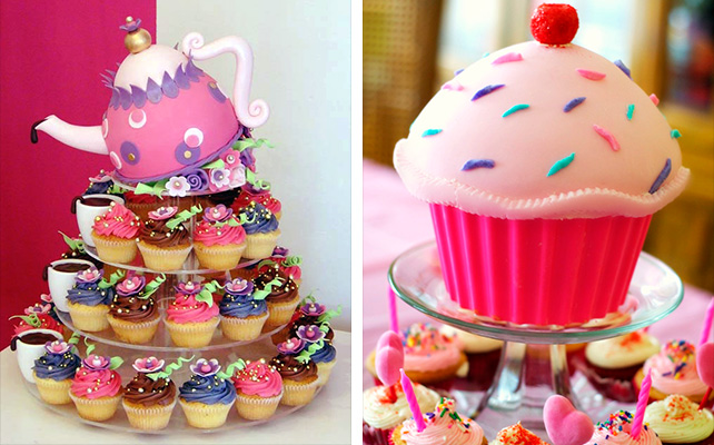 свадебные торты из капкейков