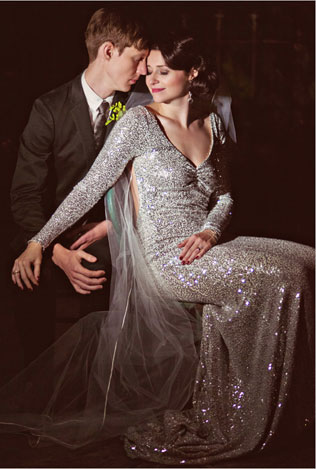 сверкающие свадебные платья