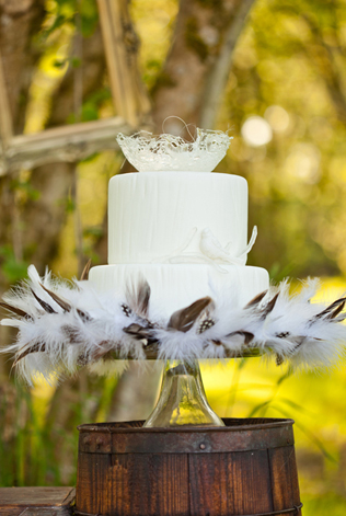 35 свадебных тортов, украшенных перьями 