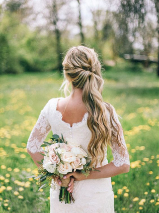 Конский хвост: 35 универсальных причесок для невест 