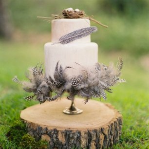 35 свадебных тортов, украшенных перьями