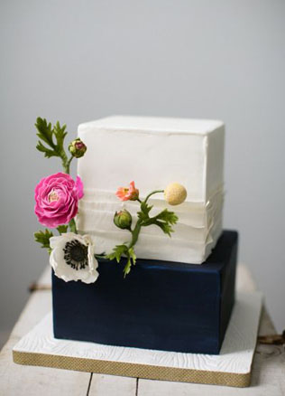 Сладкая геометрия: 36 квадратных свадебных тортов 