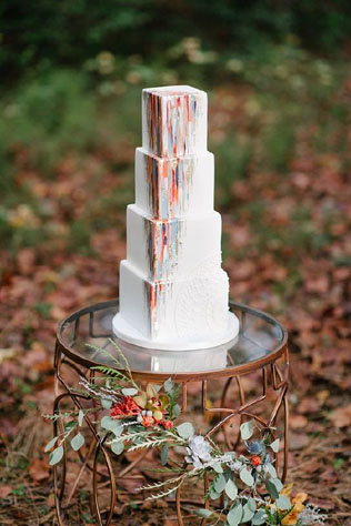 Сладкая геометрия: 36 квадратных свадебных тортов 