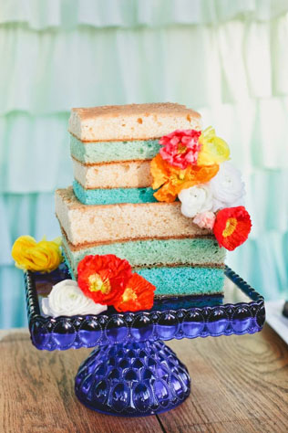 Сладкая геометрия: 36 квадратных свадебных тортов 