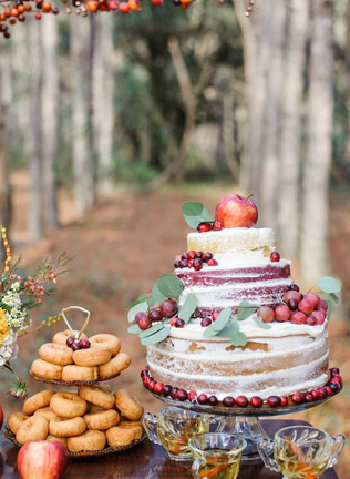 38 тортов для осенней свадьбы 