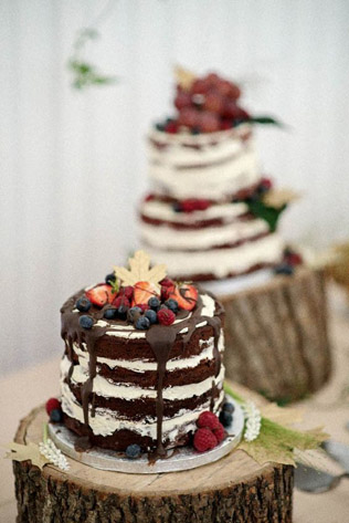 38 тортов для осенней свадьбы 