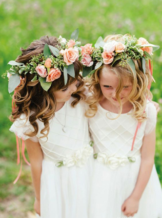 40 идей для flower girls: венки и ободки из живых цветов 