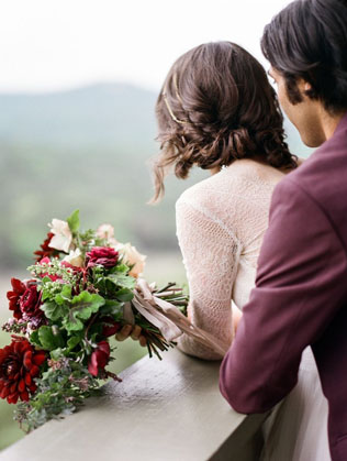 40 идей: сливовые оттенки для осенней свадьбы 