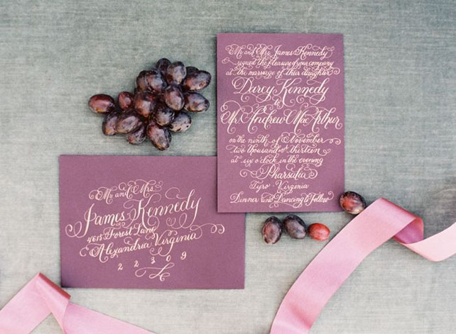 40 идей: сливовые оттенки для осенней свадьбы 