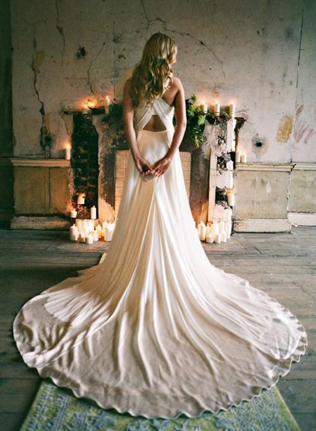 40 элегантных свадебных платьев со шлейфом 