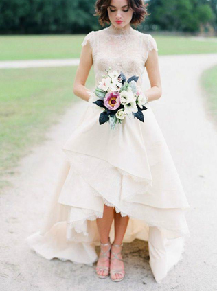 40 элегантных свадебных платьев со шлейфом 