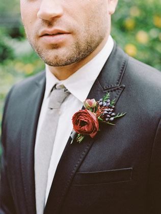 40 потрясающих бутоньерок для ранней осени 