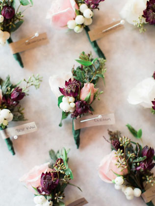 40 потрясающих бутоньерок для ранней осени 