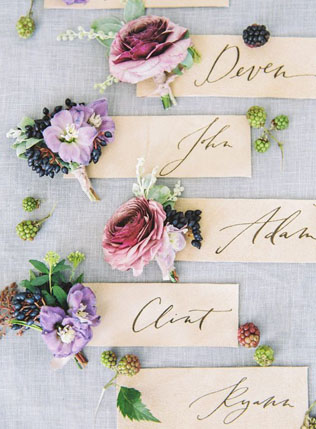 40 потрясающих бутоньерок для ранней осени 