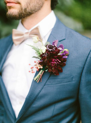 40 потрясающих бутоньерок для ранней осени 