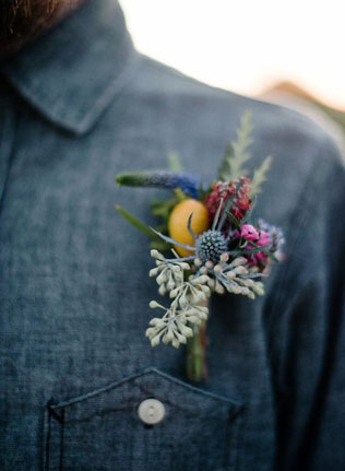 40 потрясающих бутоньерок для ранней осени 