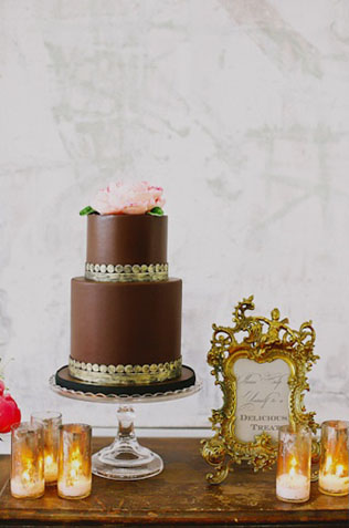 Для сладкоежек: 40 шоколадных свадебных тортов 