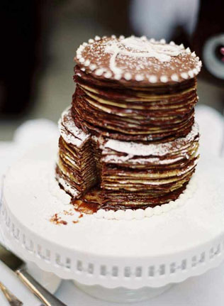 Для сладкоежек: 40 шоколадных свадебных тортов 
