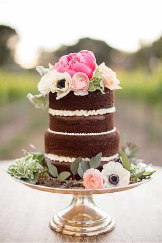 Для сладкоежек: 40 шоколадных свадебных тортов 