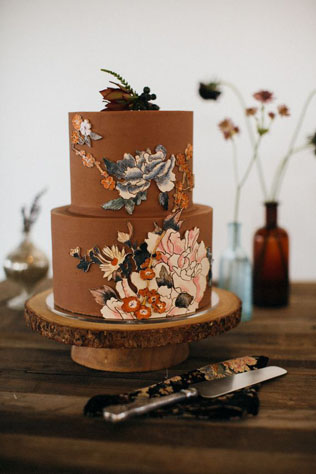 Для сладкоежек: 40 шоколадных свадебных тортов 