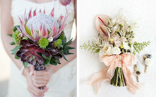 44 уникальных романтических букета невесты
